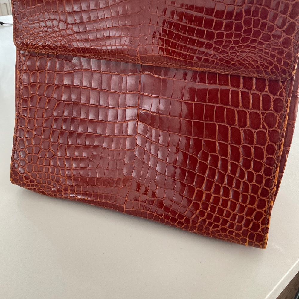Gianfranco Ferrari Crocodile Tote